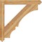 Ekena Millwork Balboa Arts & Crafts Rough Sawn Bracket, Western Red Cedar, 4"W x 40"D x 40"H BKT04X40X40BOA03RWR - alternate 4